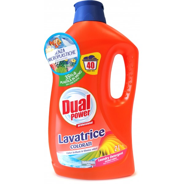 Detergent lichid Dual Power Professional color 2 L-40 sapalari