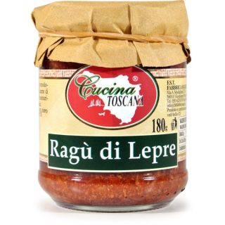 Sos de paste Ragu cu carne de iepure fara gluten Cucina Toscana180G