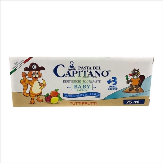 Pasta de dinti Pasta del Capitano pentru copii +3 ani gust mix fructe 75 ml