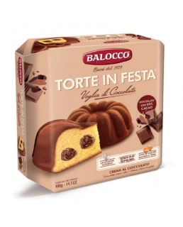 Prajitura Balocco "Torte in Festa" cu crema de ciocolata 400 gr