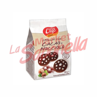 Biscuiti Gastone Lago cu cacao si alune 350 gr
