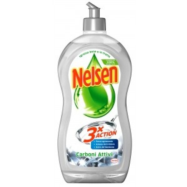 Detergent de vase Nelsen cu carbon activ 850 ml
